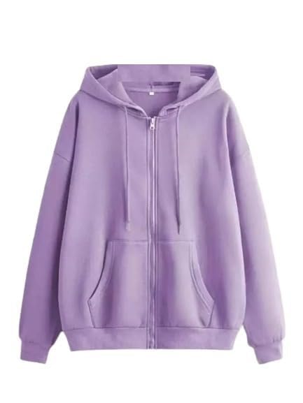 Women's Solid Casual Zipper Sweatshirt For Winter