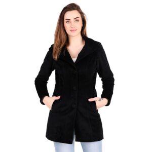 Long Winter Wear Velvet Jacket For Women